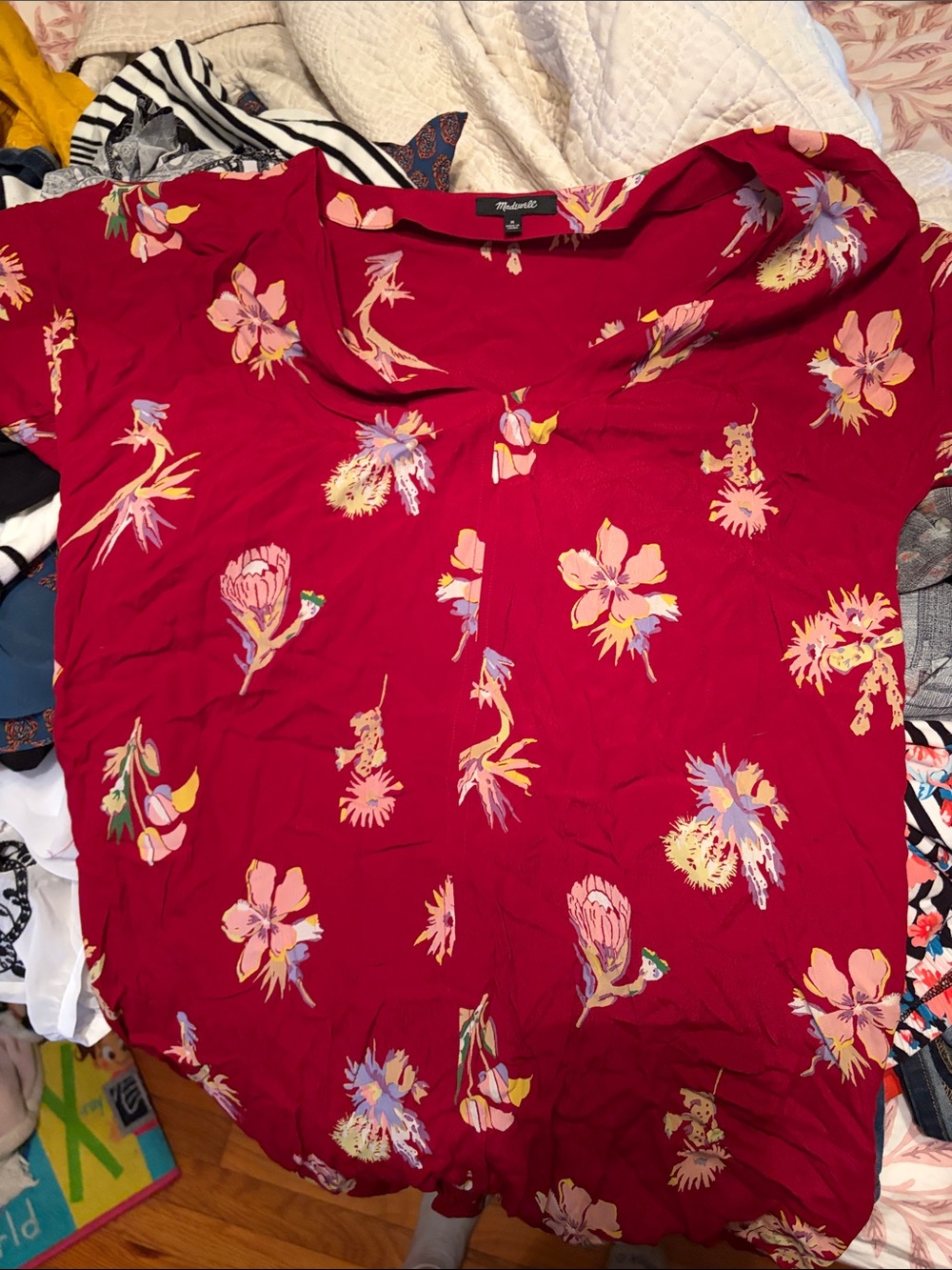 Madewell Novel Dress in Bird of Paradise Size MED